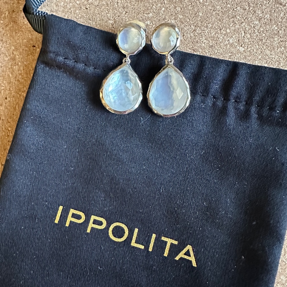 NWOT Ippolita Rock Candy Snowman Mother-of-Pearl Earrings - Picture 12 of 14